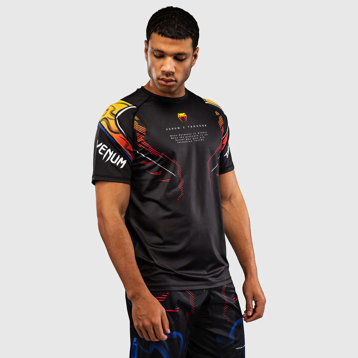 T-shirt Venum Dry Tech Tekken 8 Yoshimitsu Preto-laranja - Image 2
