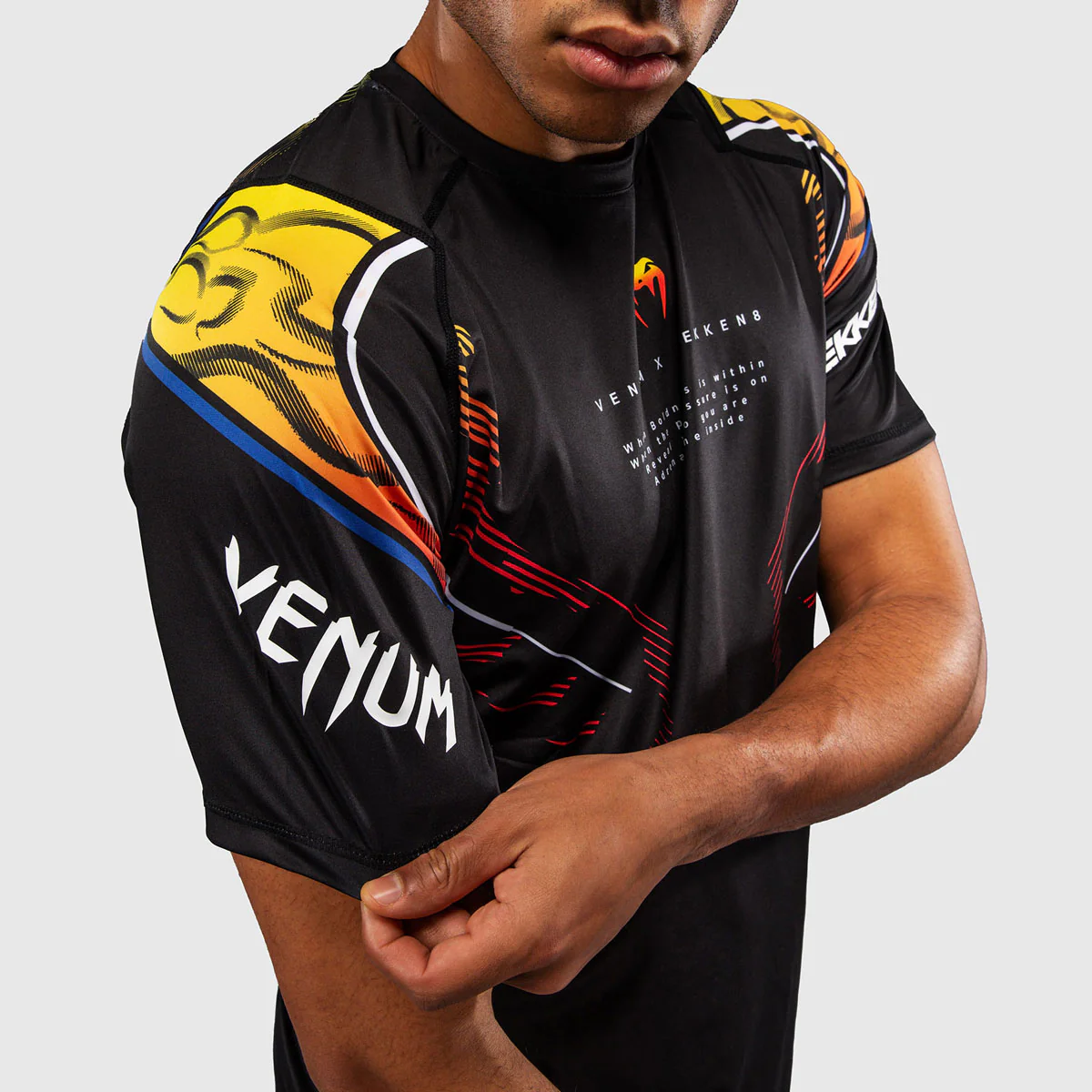 T-shirt Venum Dry Tech Tekken 8 Yoshimitsu Preto-laranja - Image 5