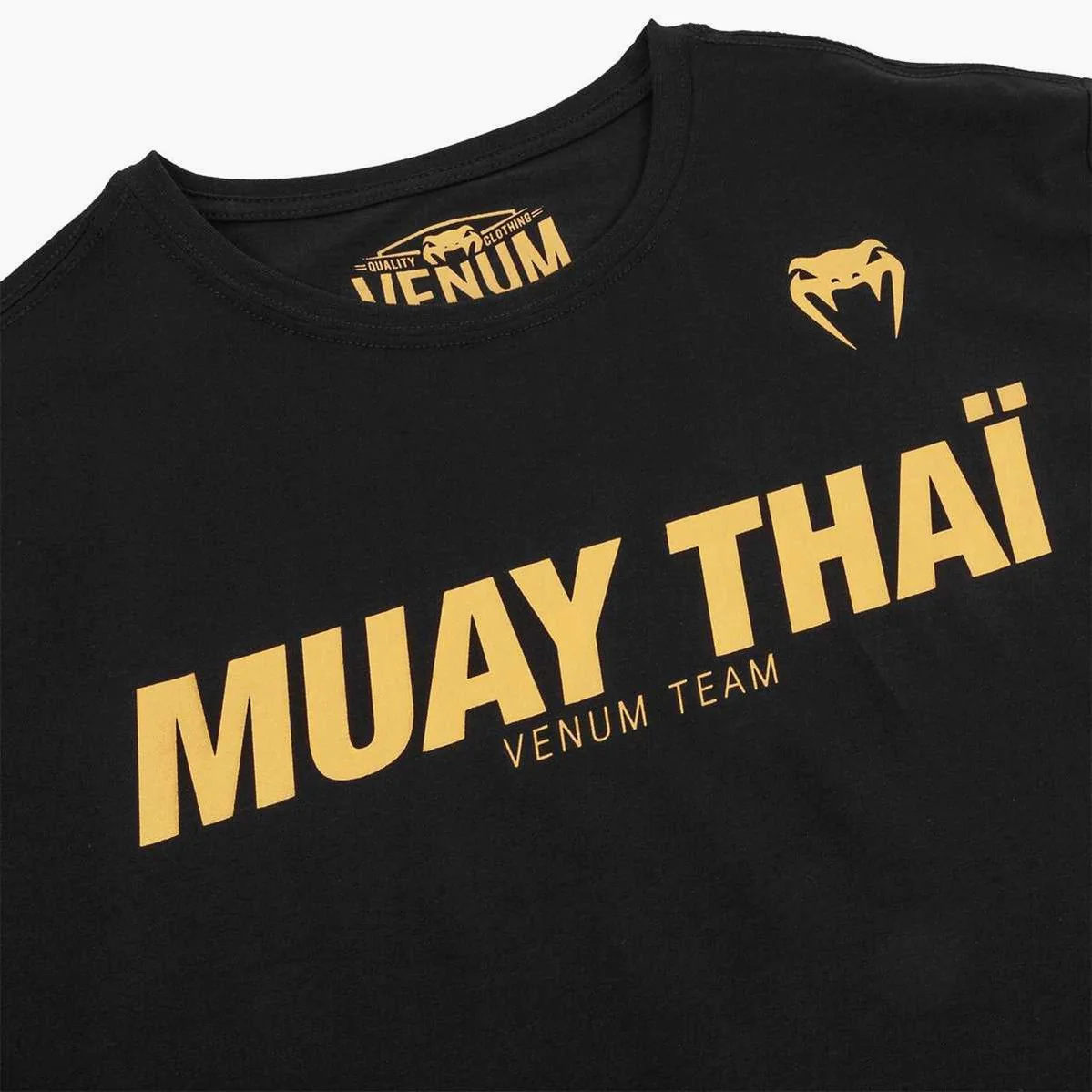 T-shirt Venum Muay Thai VT Preto-Ouro  - Image 4